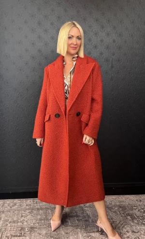 Jackets|Trelise Cooper>Trelise Cooper Act The Coat - Rust Size 12