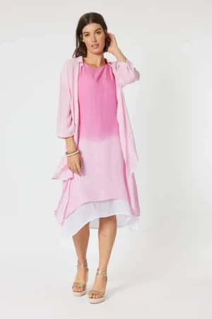 Jackets|Clarity>Clarity Aegean Shacket - Pink