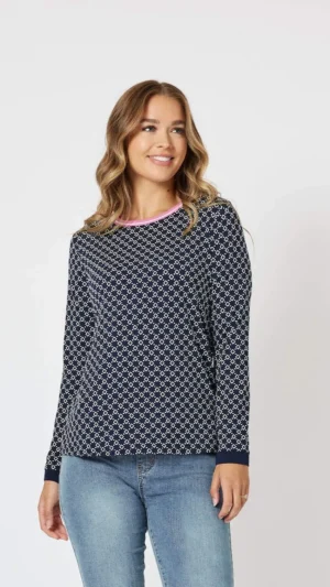 Tops|Tops>Threadz Alexa Long Sleeve Tee - Navy - Size 8