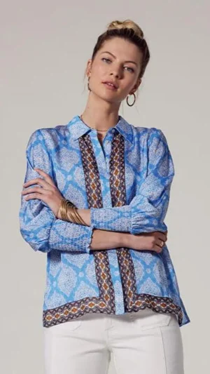Shirts Edit|Loobies Story>Loobies Story Anacapri Shirt - Bluebell