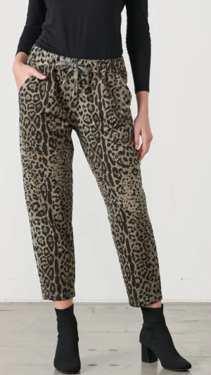 Pants Edit|Caju>Caju Animal Khaki Crop Pant