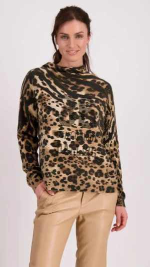 Knitwear|Monari>Monari Animal Mix Jumper