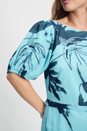 Maxi Dresses|POM Amsterdam>POM Amsterdam Artisan Blue Sequins Dress