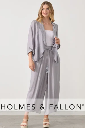 Jackets|Holmes & Fallon>Holmes u0026 Fallon Back Feature Jacket - Silver