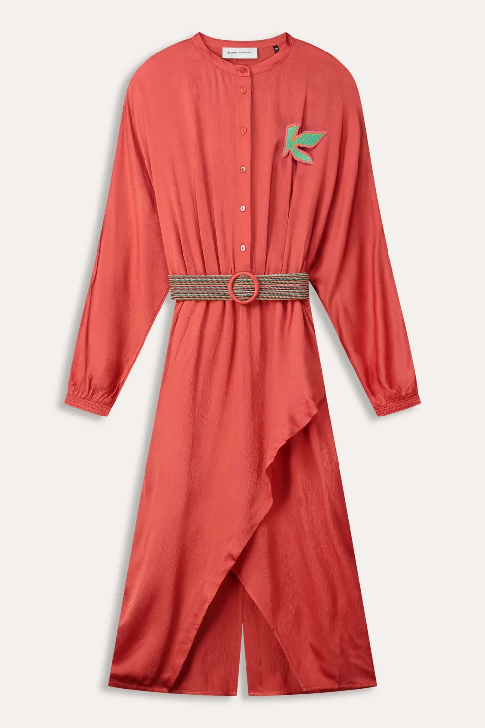 baked-red-belted-dress-lLcechvL-4.webp Midi Dresses|POM Amsterdam>POM Amsterdam Baked Red Belted Dress