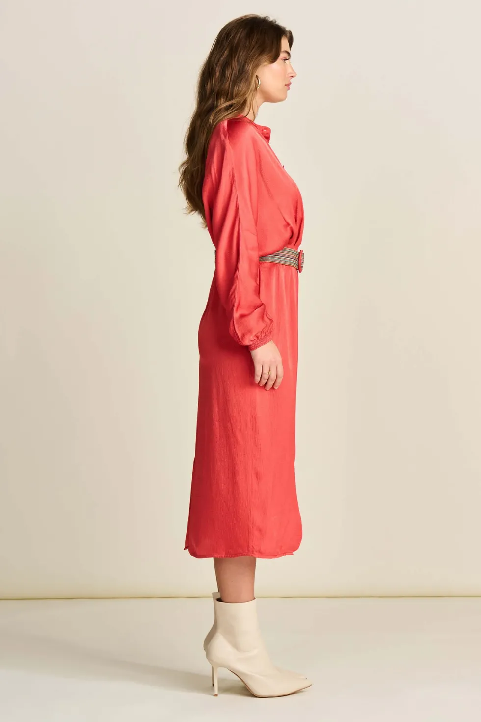baked-red-belted-dress-lLcechvL-5.webp Midi Dresses|POM Amsterdam>POM Amsterdam Baked Red Belted Dress