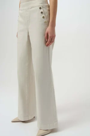 Pants Edit|Jeans>Joseph Ribkoff Best Bookers Classic Wide Leg Pull-On Jeans - Birch 254919