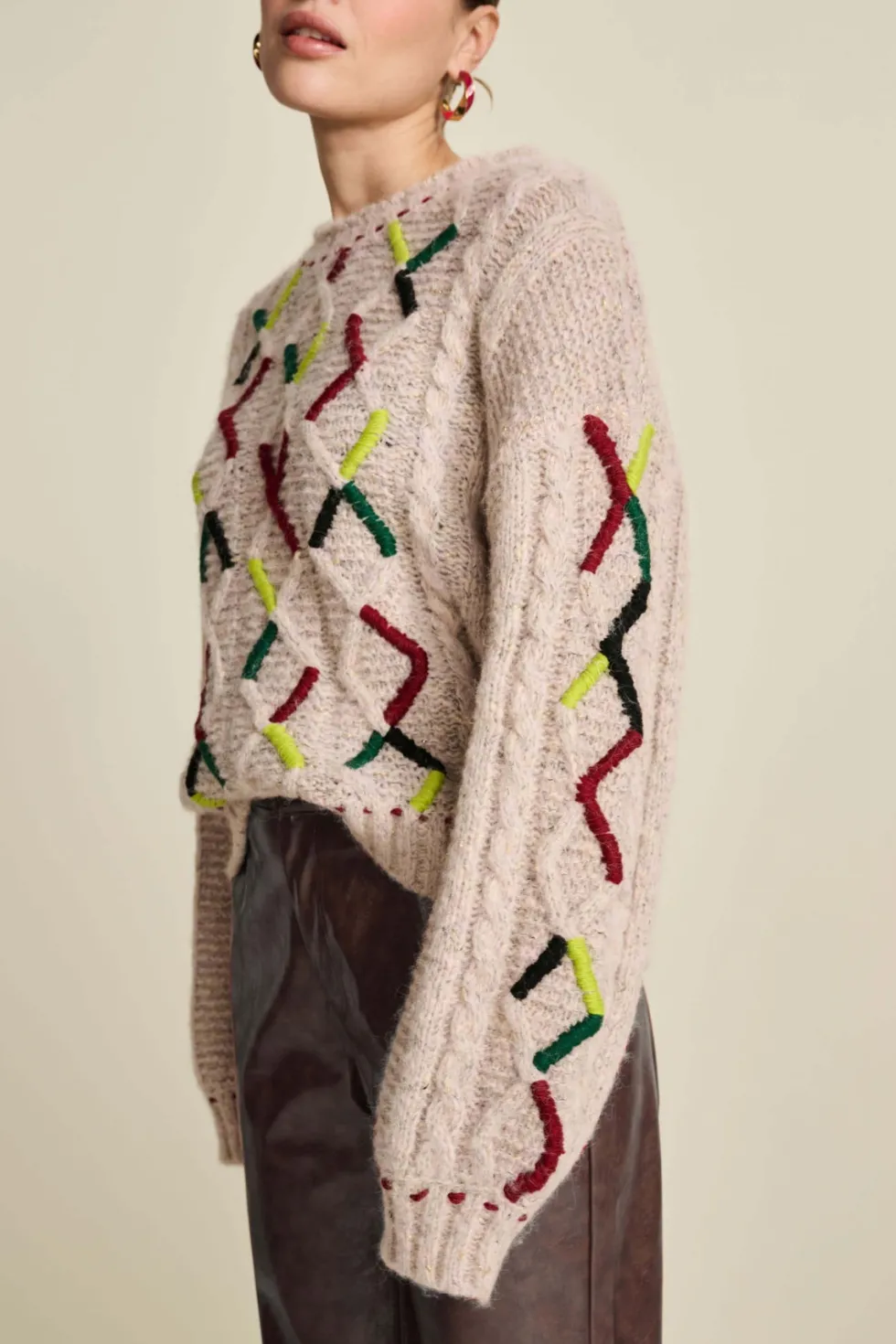 cable-soft-pink-sweater-HfbKjTUe-4.webp Knitwear|POM Amsterdam>POM Amsterdam Cable Soft Pink Sweater