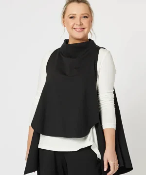 Tops|Tops>Clarity Cameron Layer Top - Black Size 16
