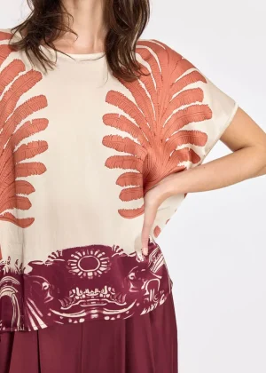 Tops|Tops>Lauren Vidal Cara Cream Tie Back Top