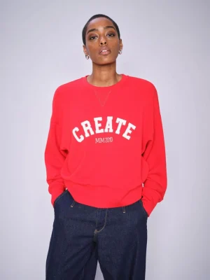 Mos Mosh|Festive Fits>Mos Mosh Celli Sweatshirt  - Red