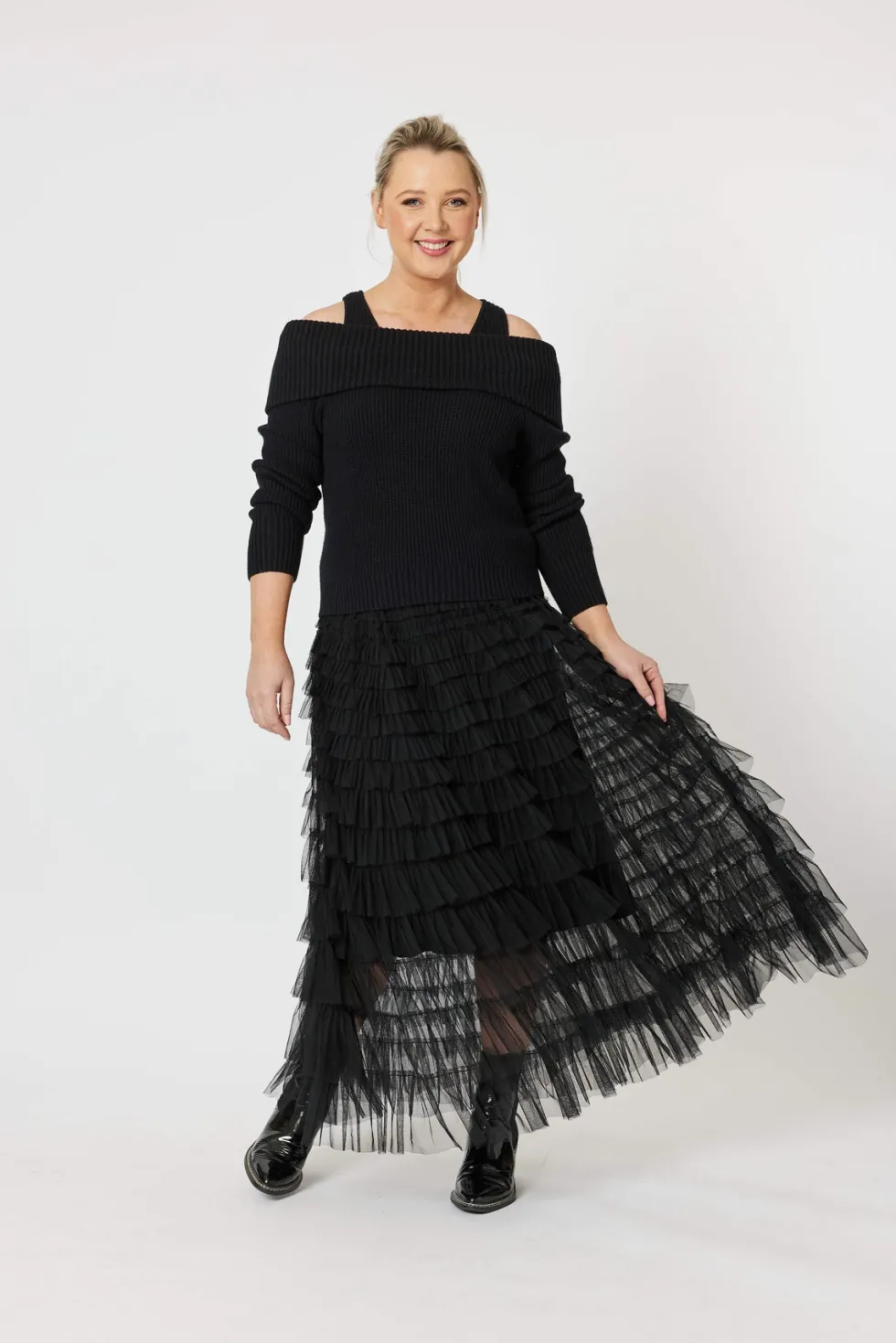 charlotte-off-the-shoulder-kni-ogtBMOwf-2.webp Knitwear|Hammock & Vine>Hammock u0026 Vine Charlotte Off the Shoulder Knit Size M