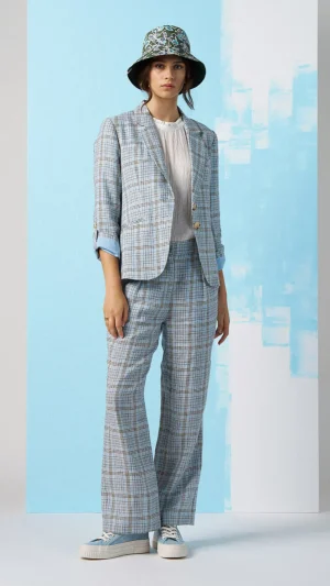 Jackets|Suits & Matching>Madly Sweetly Checked In Blazer