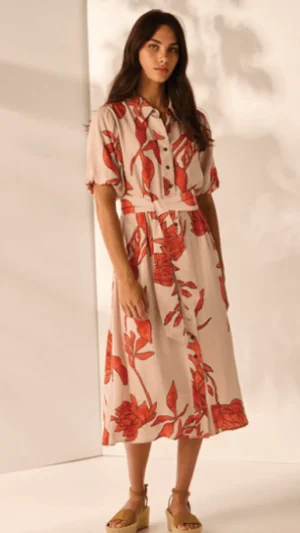 Midi Dresses|Lania The Label>Lania Chino Dress - Amber