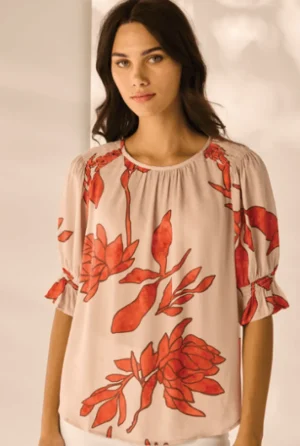 Tops|Tops>Lania Chino Top - Amber