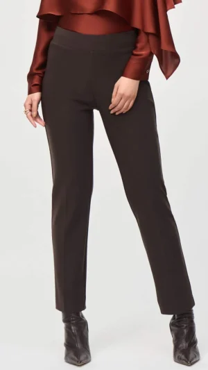Pants Edit|Dress Pants>Joseph Ribkoff Classic Cropped Pant - Mocha 144092F25