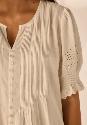 Tops|Tops>Lania Clover Shirt - White