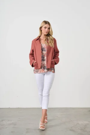 Jackets|Holmes & Fallon>Holmes u0026 Fallon Collared Pocket Jacket