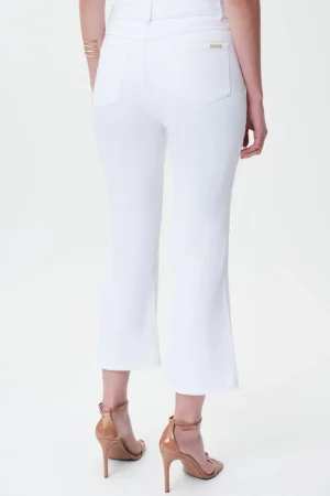 Jeans|Denim>Joseph Ribkoff Cropped Flare Jean - White 232936 Size 6