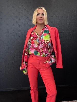 Mos Mosh|Pants Edit>Mos Mosh Ellen Night Pant - Cayenne Coral