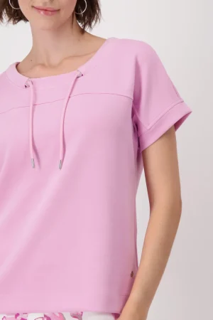 Monari>Monari Embellished Jersey Tee - Bubblegum