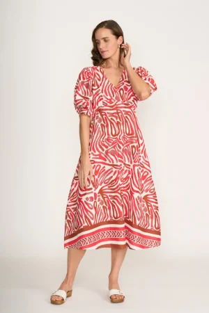 Midi Dresses|Colourful Dresses>Foil Empire-ly Yours Dress - Prowl