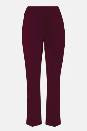 Pants Edit|Joseph Ribkoff>Joseph Ribkoff Essential Classic Cropped Pant - Merlot/Mocha  181089F25