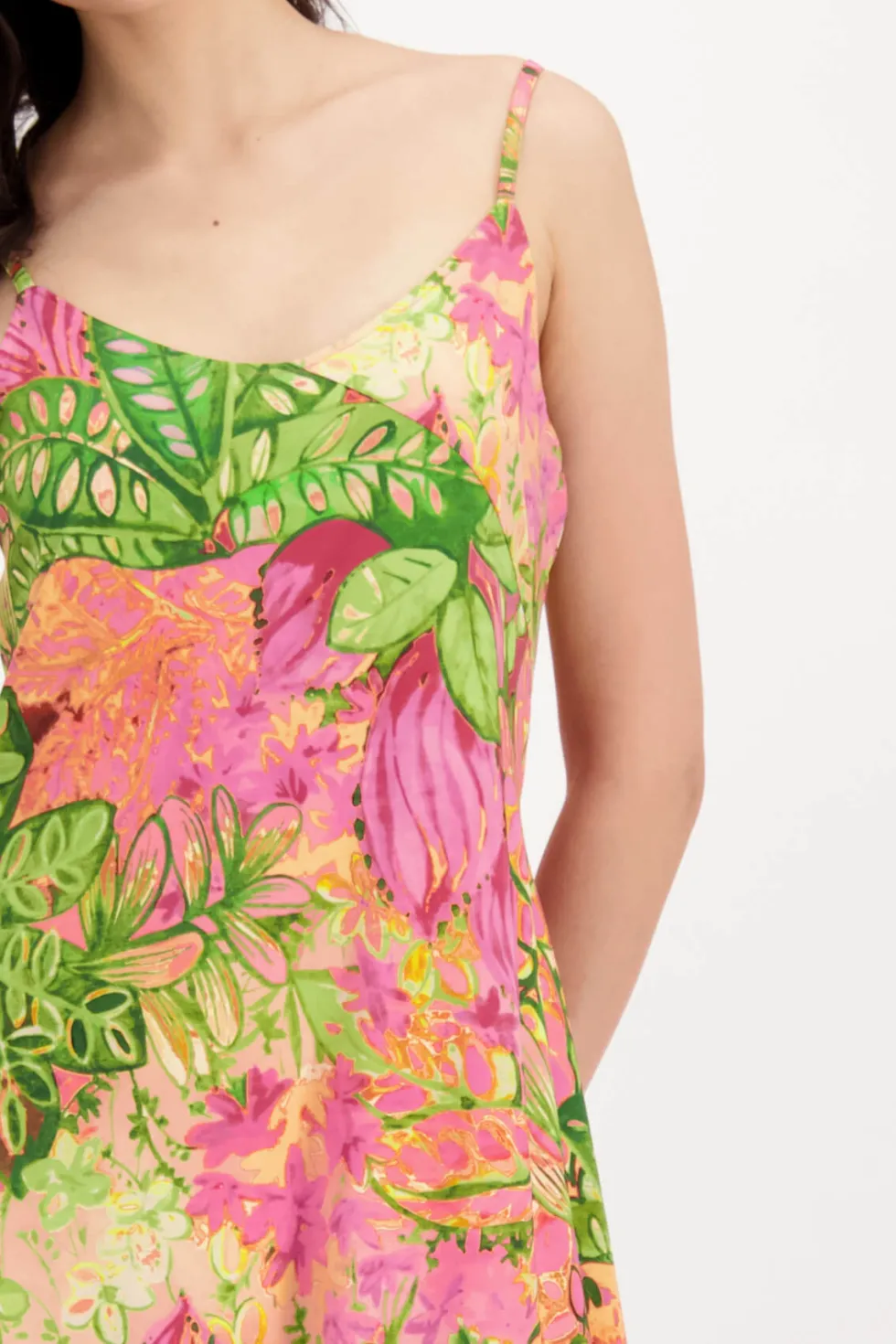 flower-print-midi-dress-pink-ZbSXcrWO-1.webp Midi Dresses|Monari>Monari Flower Print Midi Dress - Pink Size 14