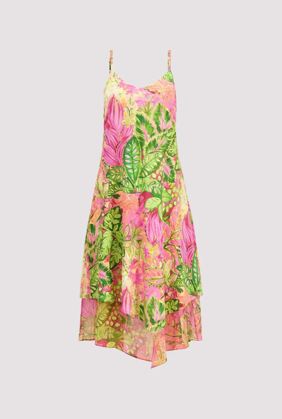 flower-print-midi-dress-pink-ZbSXcrWO-5.webp Midi Dresses|Monari>Monari Flower Print Midi Dress - Pink Size 14