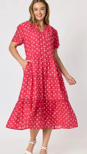 Gordon Smith|Midi Dresses>Gordon Smith French Rose Midi Dress