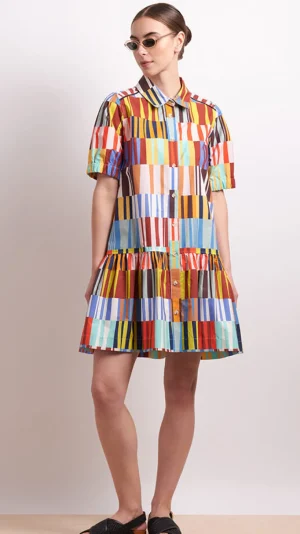 Midi Dresses|Neris>Neris Funfair Dress - Carnival