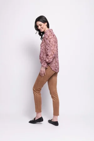 Blouses|FOIL>Foil Gala Twist Blouse - Enchanting Pink