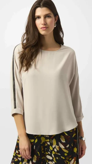 Tops|Tops>Joseph Ribkoff Galleria Recycled Soft Twill Boxy Top 253214