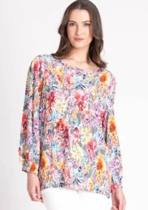 FOIL|Lucky Lasts>Foil Gathering Pace Top - Foxglove Size 8