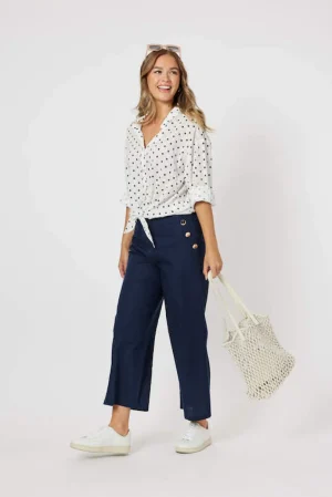 Shirts Edit|Threadz>Threadz Get Dotty Shirt - Navy Dot Size 10