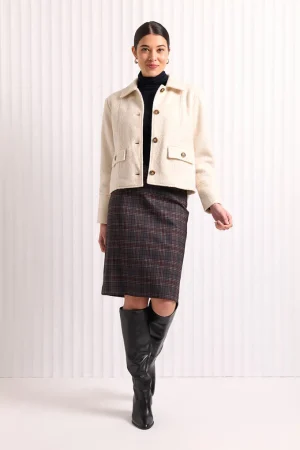 Skirts|FOIL>Foil Go To Print Skirt - Check in