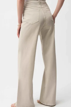 Jeans|Denim>Joseph Ribkoff Goldie | Classic Wide-Leg Stretch Dark Denim Jeans 251968F25 Size 12