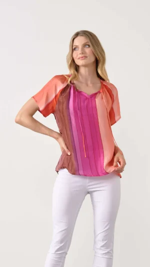 Blouses|Holmes & Fallon>Holmes u0026 Fallon Gradient Print Blouse Size 10