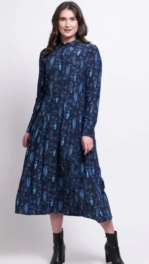 Midi Dresses|FOIL>Foil Great Expectations Dress - Cockatoo Blue Size 16