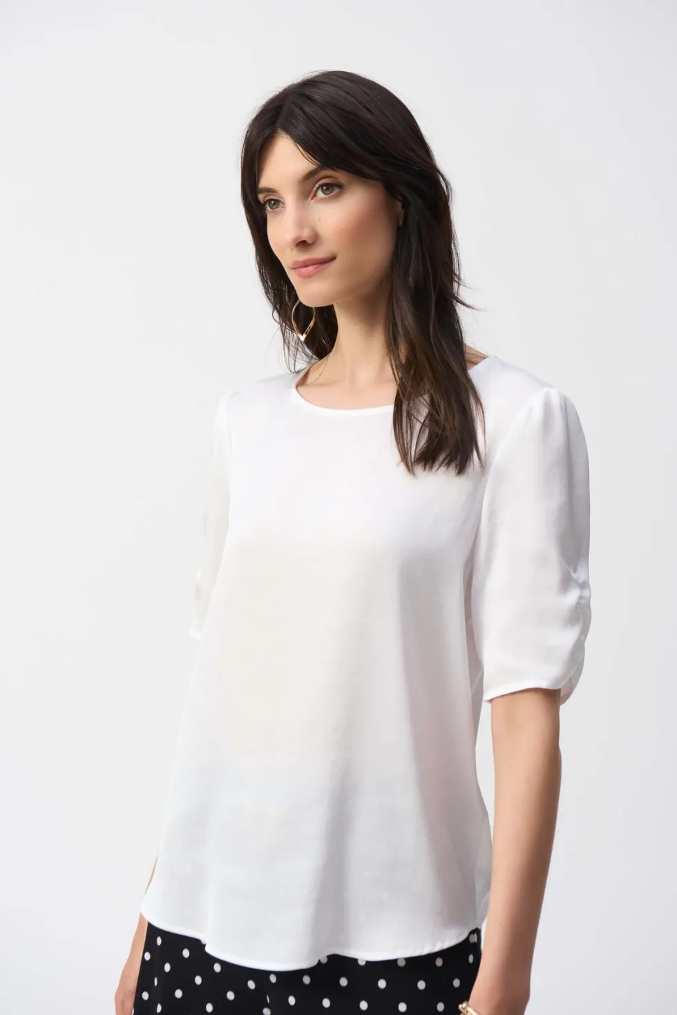 hammered-satin-straight-top-YijTDRBT-0.webp Tops|Tops>Joseph Ribkoff Hammered Satin Straight Top - White 251119 Size 12