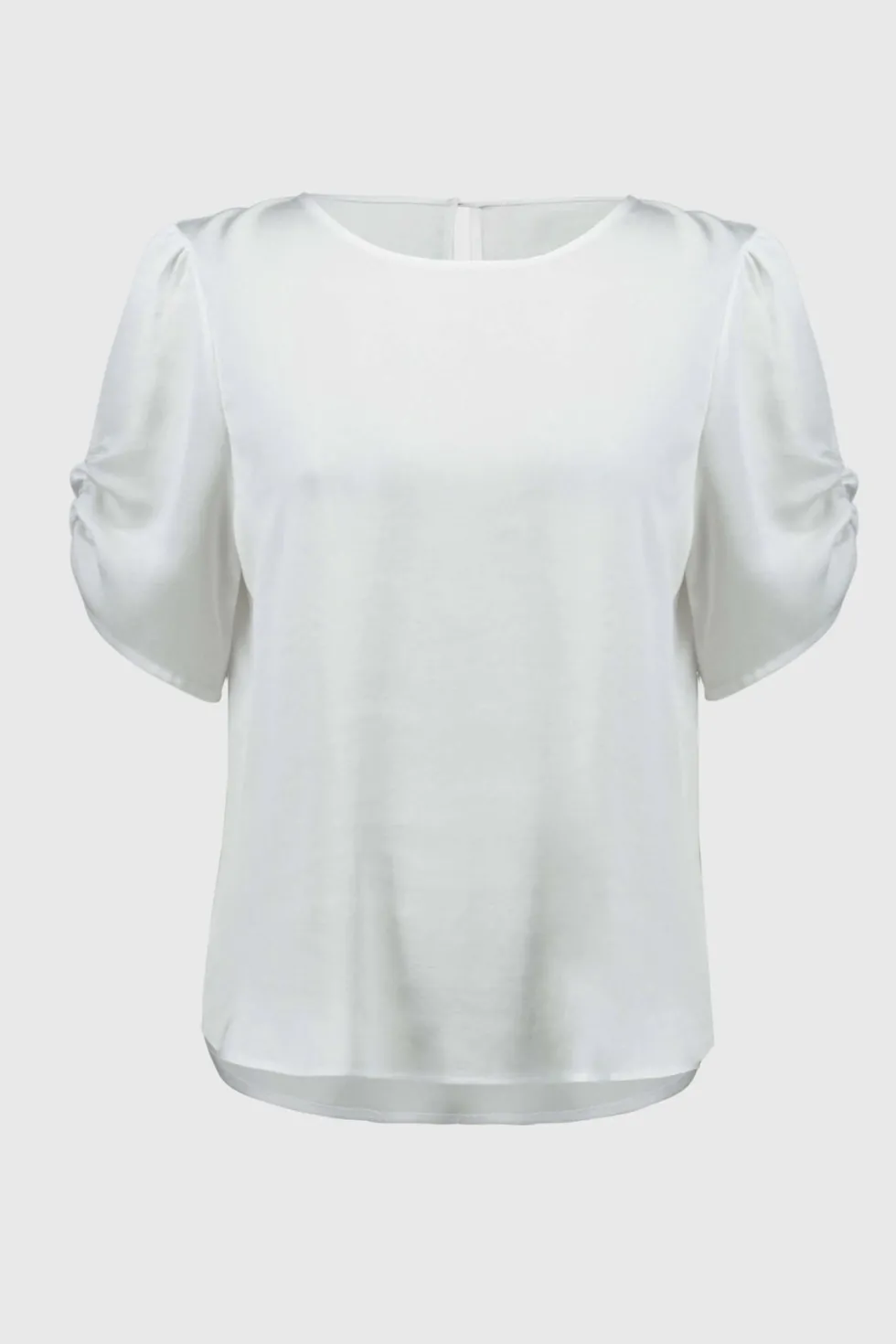 hammered-satin-straight-top-YijTDRBT-5.webp Tops|Tops>Joseph Ribkoff Hammered Satin Straight Top - White 251119 Size 12