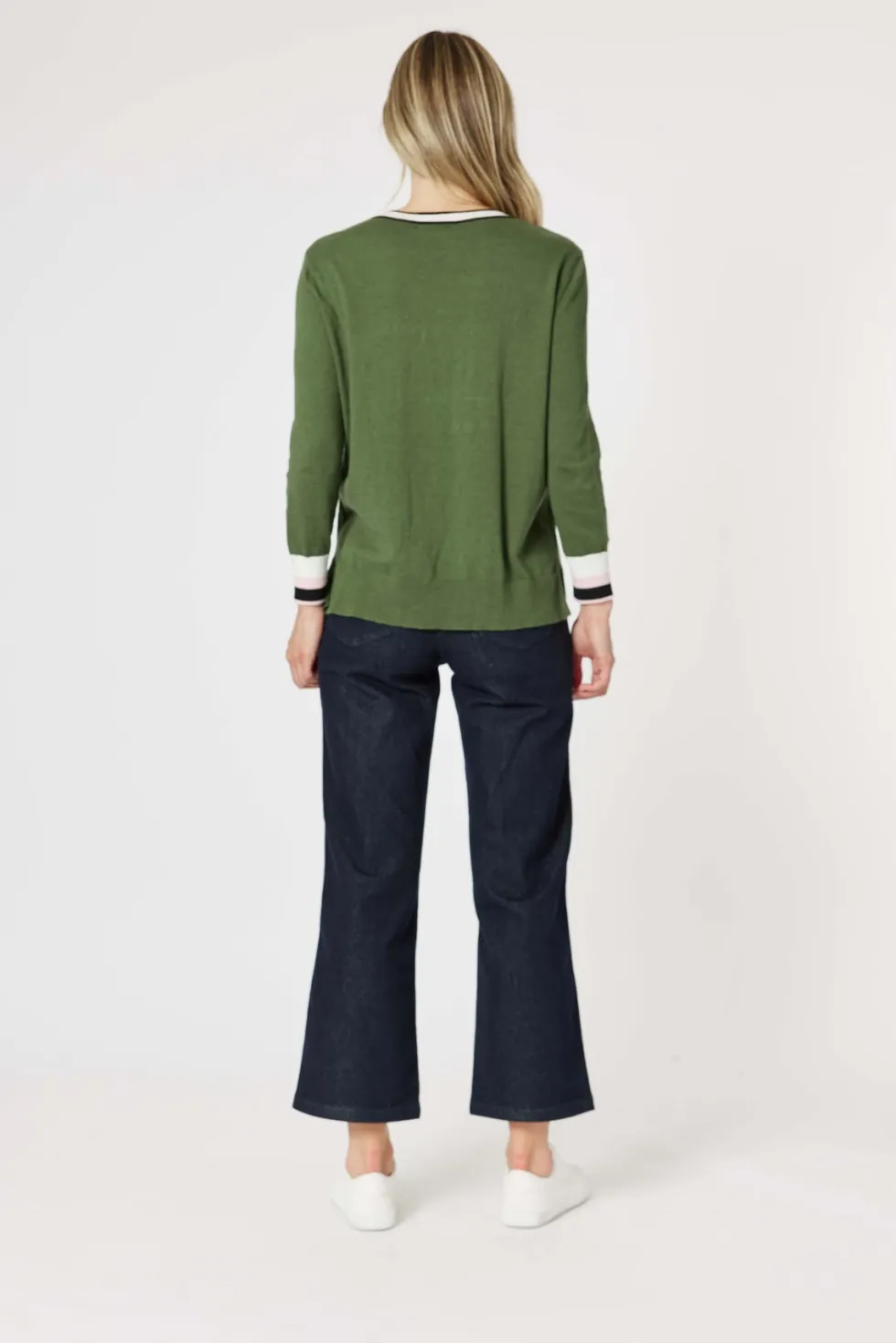 harvard-jumper-khaki-LZQRMVGM-4.webp Knitwear|Gordon Smith>Gordon Smith Harvard Jumper - Khaki