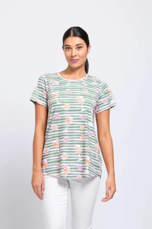 Tops|Tops>Foil Here Comes Summer Tee Size 10