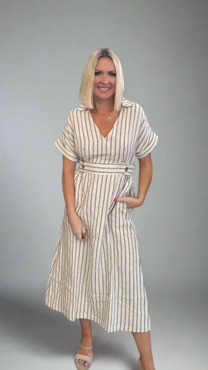 Midi Dresses|Madly Sweetly>Madly Sweetly Highway Dress - Chalk