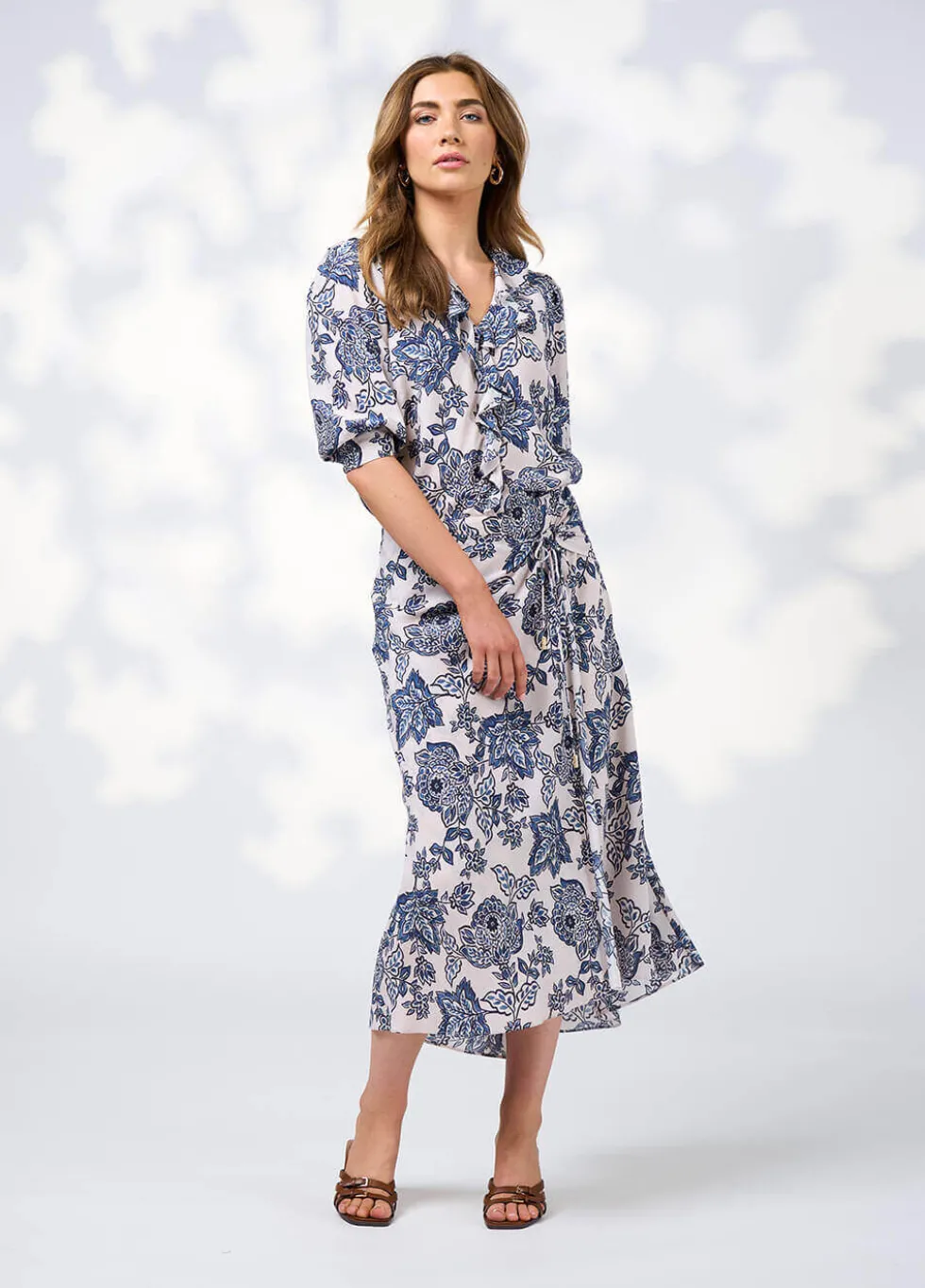 indie-blouse-bone-multi-AuLBnyaG-2.webp Sleeved Dresses|Blouses>Loobies Story Indie Blouse - Bone Multi