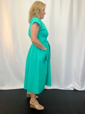 FOIL|Midi Dresses>Foil It's A Stunner Dress - Peppermint