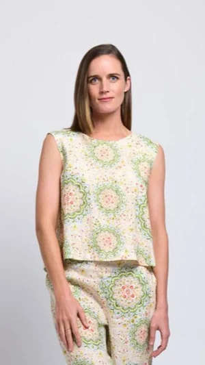 Tops|Tops>Foil It's Only Natural Top - Mandala