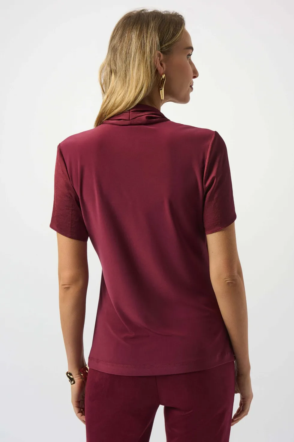 kings-road-recycled-satin-and-vnmpibmM-3.webp Tops|Tops>Joseph Ribkoff King's Road Recycled Satin And Silky Wrap Top - Merlot/White 253237