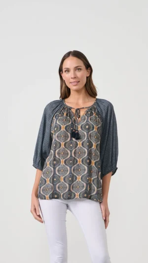 Blouses|Caju>Caju Kosmos Print Blouse