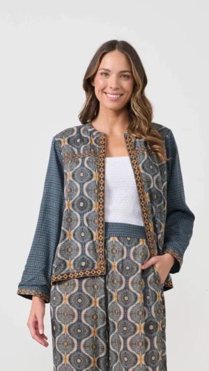 Jackets|Caju>Caju Kosmos Print Jacket